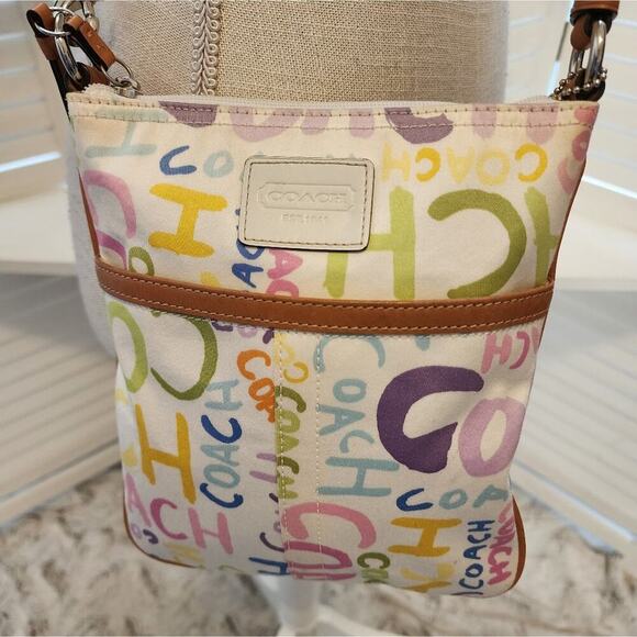 COACH HAMPTON MULTI COLOR CROSSBODY - Picture 2 of 7